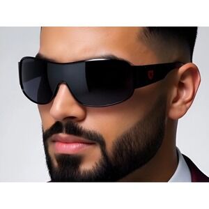 Shield Sunglasses Sport Visor Style Driving Golf‎ Cycling Sun Glasses Men Lentes